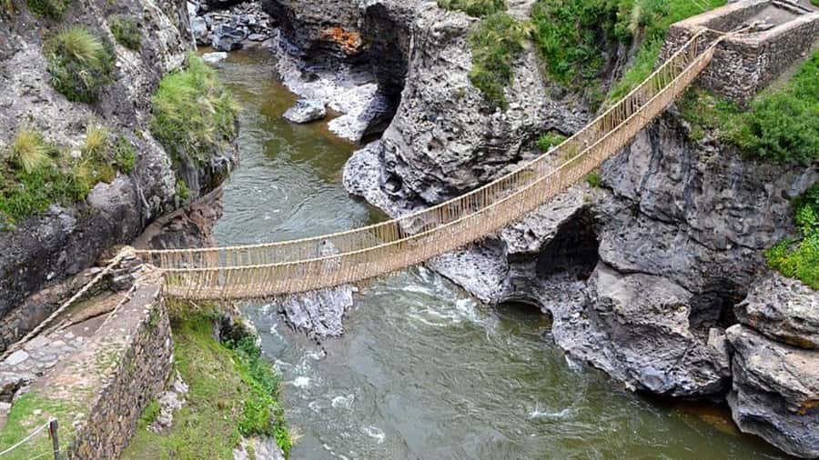 1 day excursion to Qeswachaka bridge and the 4 lagoons - Breakfast in Cusipata