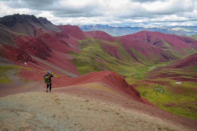 6 day Rainbow Mountain x Ausangate Trek - FlashpackerConnect - Day 5: Red Mountain Valley and the first Rainbow Mountain views
