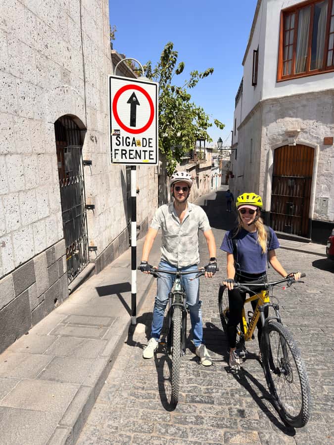 AREQUIPA BIKING CITY TOUR - The Company Cloisters and Arequipa’s stonework