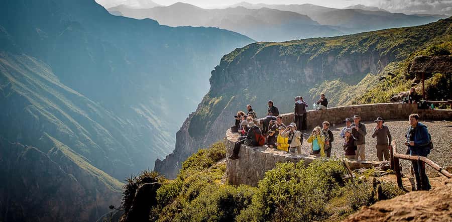 COLCA CANYON FULL DAY TOURS - Colca Canyon views and the scale of the valley