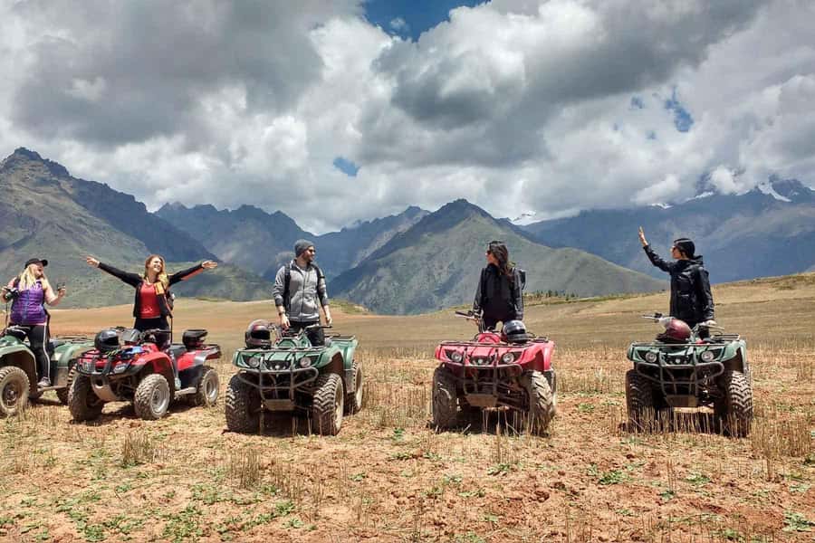 Cusco: Aventura Cuatrimoto en Moray y Salineras medio dia - Riding toward Maras through the Andean countryside