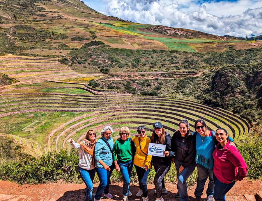 Cusco:Chinchero,Moray & Salt Mines drop-off in Ollantaytambo - Moray and the Inca answer to difficult farmland