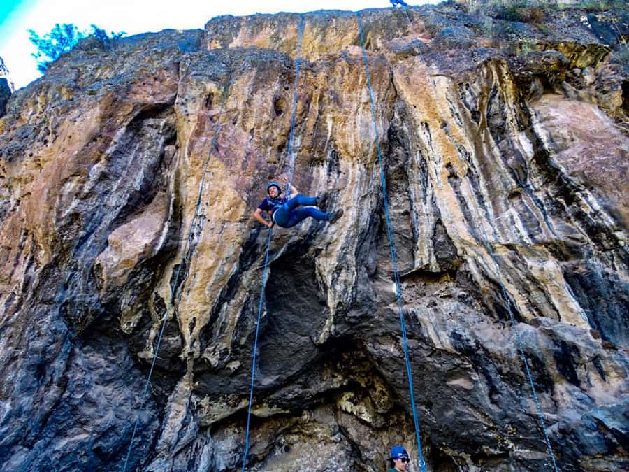 Cusco: Extreme Sky Bike and Rappelling Adventure - Pedaling 50 meters above the ground