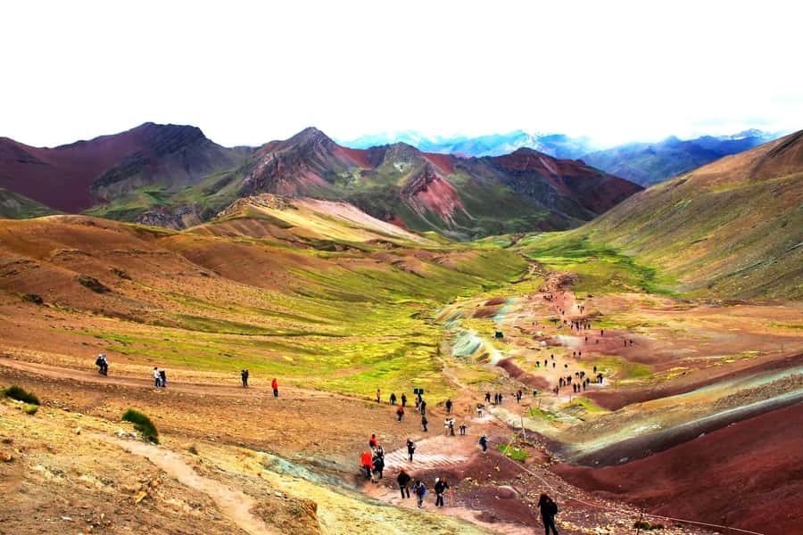 Cusco: Full-Day Rainbow Mountain & Red Valley Trekking Tour - The climb to Rainbow Mountain at 5,036 meters
