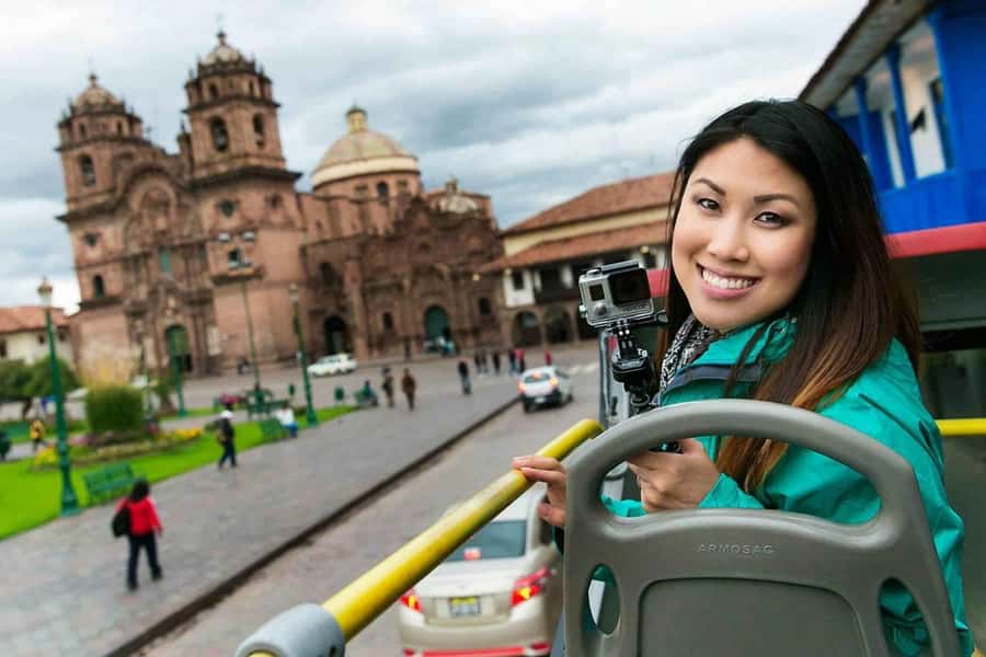 Cusco: Open-Top Bus City Tour - San Cristobal Temple and the first city views