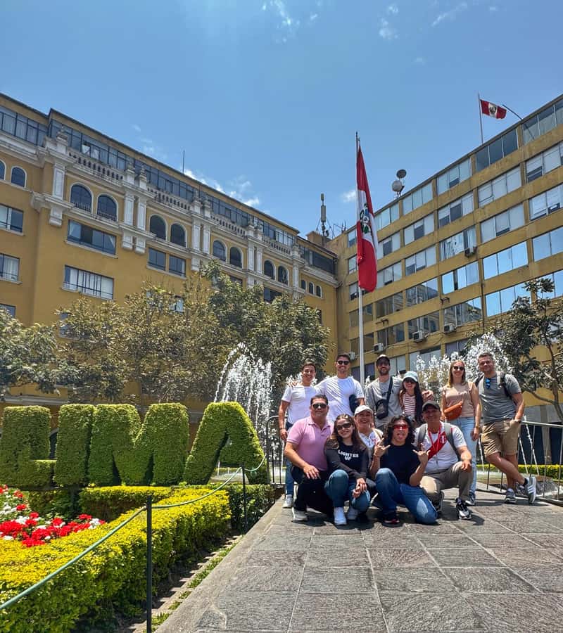 Enjoy Lima Walking Historic Center, Plaza San Martin and Plaza de Armas - The Plaza de Armas and Lima’s grand civic buildings