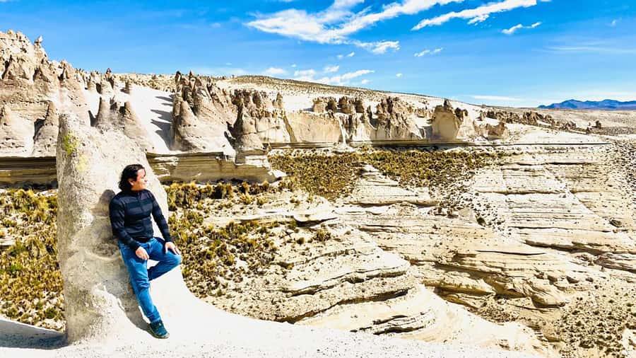 From Arequipa: Pillones Waterfall and Stone Forest Day Trip - Pampa de Arrieros and its old railway station