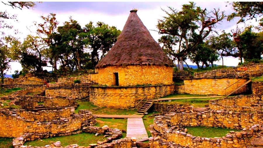 From Chachapoyas: Kuelap Fortress and Cable Car Tour - Walking through the circular city