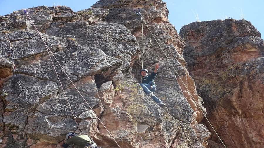 From Cusco: Balcony of the Devil Rock Climbing - A 20-minute briefing before the first climb