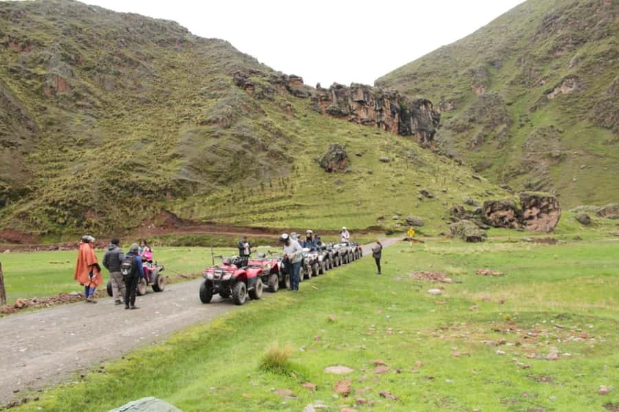 From Cusco: Mountain of colors and red valley on ATVs - Learning the ATV before entering the Red Valley