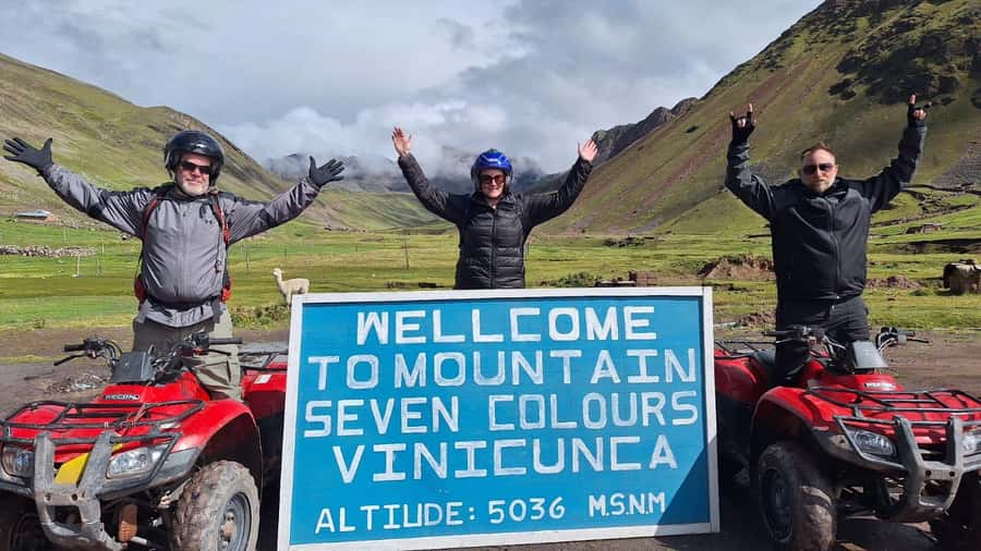 From Cusco: Mountain of colors and red valley on ATVs - Riding through the Red Valley