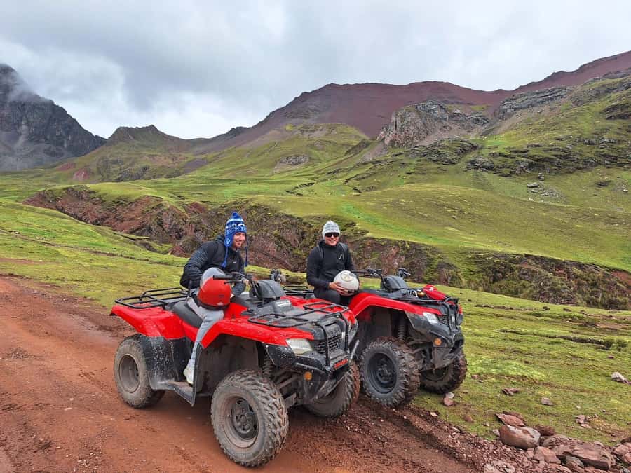 From Cusco: Mountain of colors and red valley on ATVs - The return ride and lunch in Cusipata