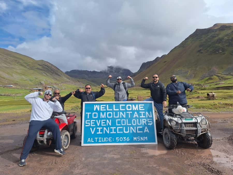 From cusco: Rainbow Mountain ATV Tour with meals - Breakfast in Cusipata, then another long ride