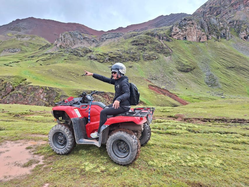 From cusco: Rainbow Mountain ATV Tour with meals - The ATV base: briefing, practice, and safety