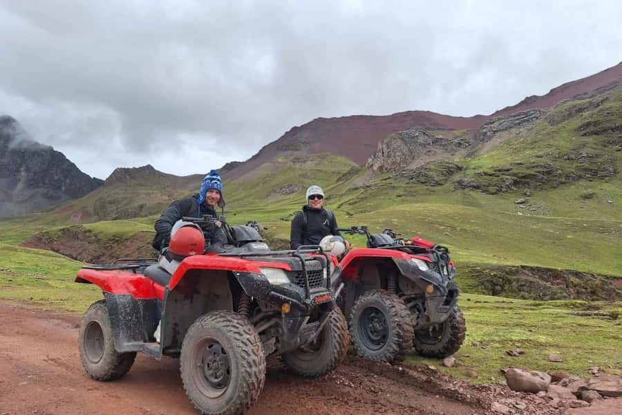 From Cusco: Rainbow Mountain in ATV Quad Bikes + meals - The road to Cusipata and Pitumarca