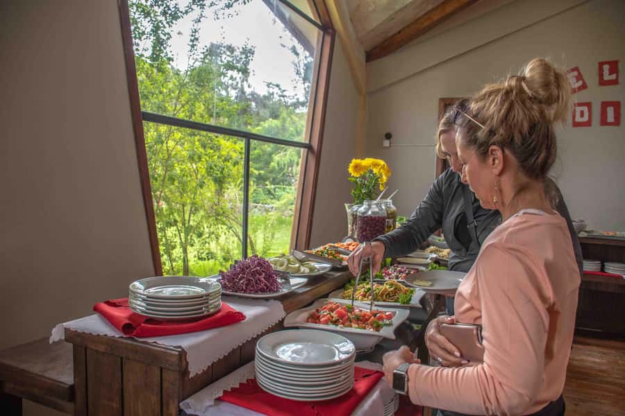 From Cusco: Sacred Valley & Maras Salt Mines Tour with Lunch - Urubamba buffet lunch and a needed pause