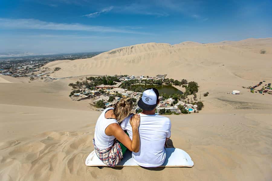 From Huacachina: Sandboarding and Dune Buggy Tour + Income - The dune buggy ride into the desert
