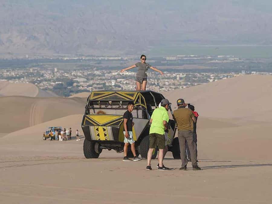 From Lima: Ballestas Islands and Huacachina Sunset Day Trip - First look at Huacachina Oasis