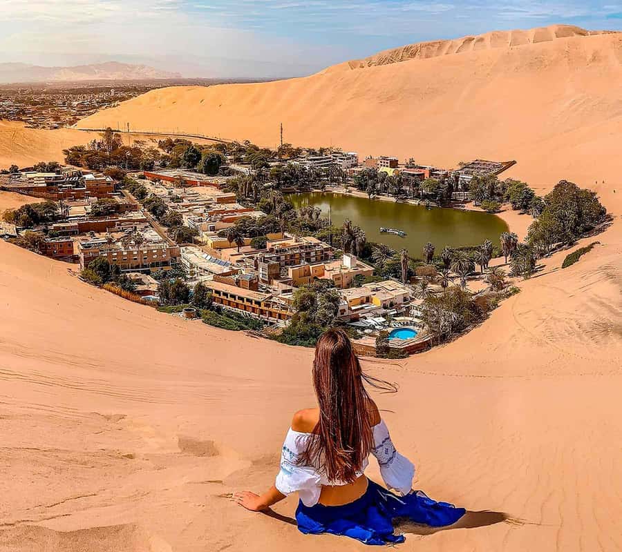 From Lima: Nazca Lines Flight with Huacachina Oasis Tour - From Lima toward Ica’s desert