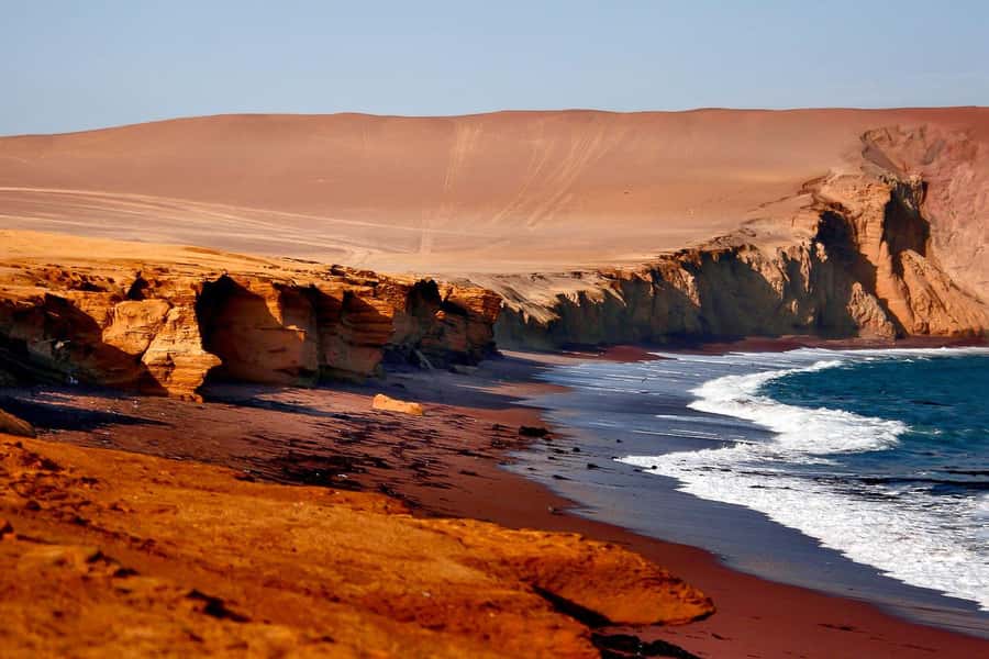From Paracas: Ballestas Islands & Paracas National Reserve - The Candelabro and the run to the Ballestas Islands