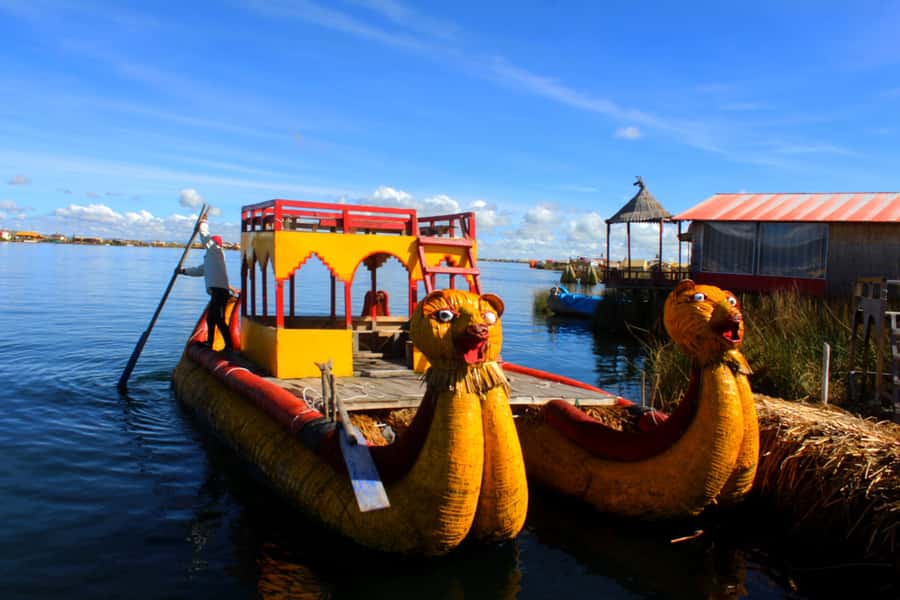 From Puno: Uros floating islands half Day tour - Leaving Puno for the Uros islands