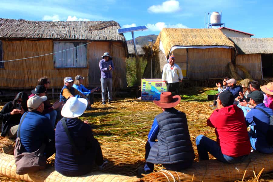 From Puno: Uros floating islands half Day tour - What the three-hour schedule feels like