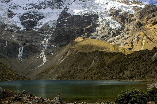 Humantay Lake Full Day Hike - Reaching the turquoise water at glacier-ringed Humantay