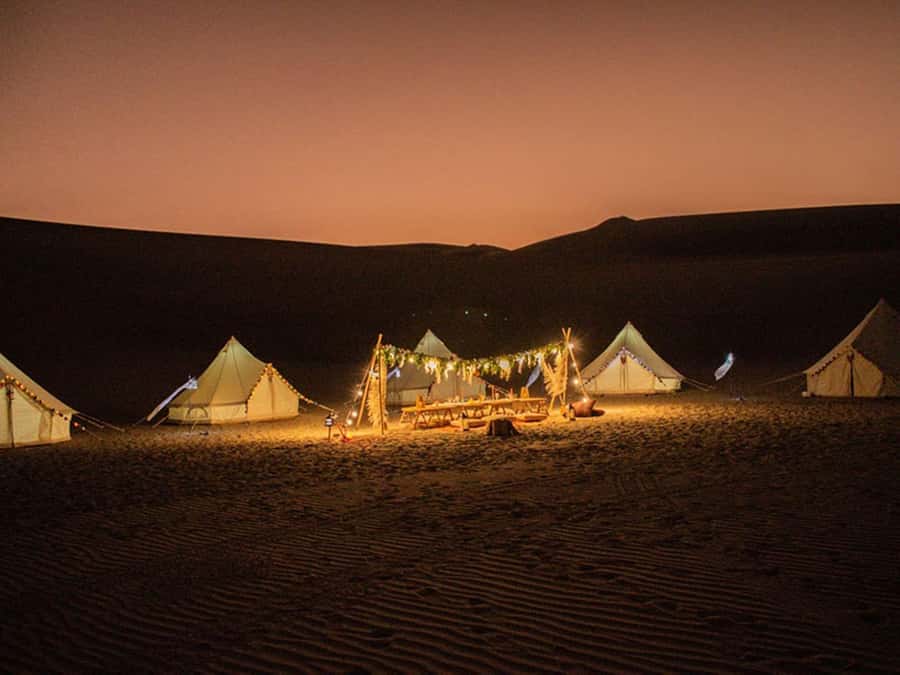 Ica | Huacachina: Desert Glamping | Night Under the Stars - A Camp Built for Comfort, Not Wilderness Hardship