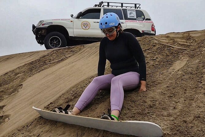 In Lima: Sandboarding Off Road Half Day!! - Progressing to steeper dunes and repeat runs