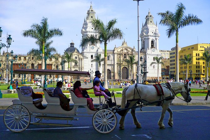 Lima City Tour. Pre-Hispanic, Colonial and Modern Tour. - Huaca Pucllana: an ancient site surrounded by city streets