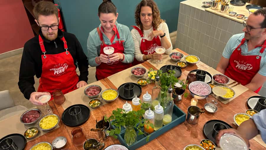Lima: Market Tour and Cooking Class with Pisco Sour - Four Peruvian fruits at Surquillo Market