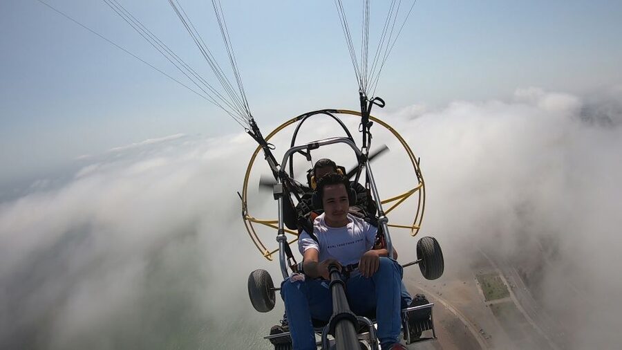 Lima: Paragliding Flight Over Costa Verde Districts - Miraflores and the Coastline Panorama