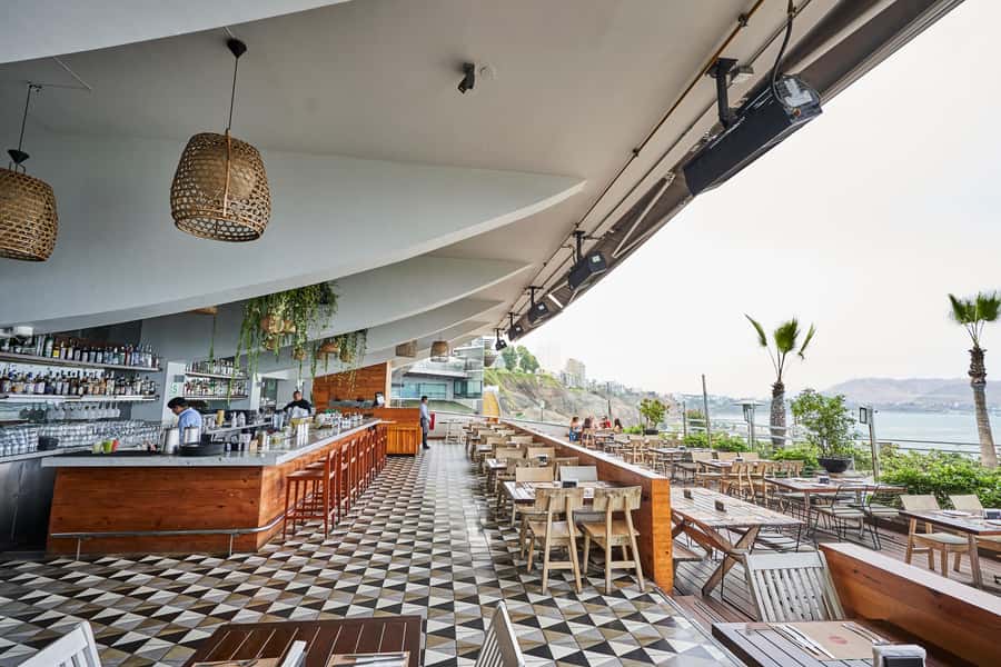 Lunch Menu at Mangos Larcomar restaurant - Arriving at Larcomar in Miraflores