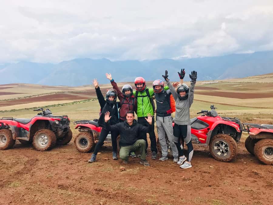 Maras and Huaypo lagoon by ATV from Cuzco | Local Operator - Getting comfortable on the Honda TRX 250