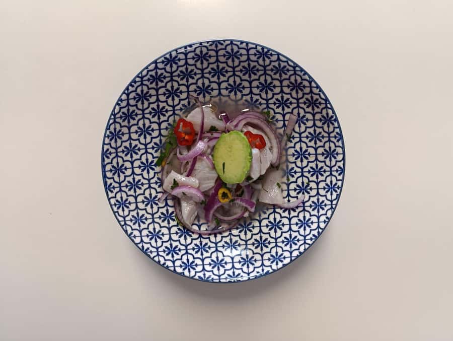 Miraflores: Amazing Peruvian Cooking Class Ceviche Seafood and Pisco Sour - Tuna tartare with a simple, fresh profile