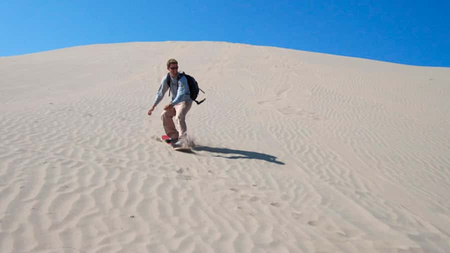Nasca: Ocongalla Aqueduct Sandboarding in the Usaka desert - Cahuachi Pyramids and the Nasca cultural story