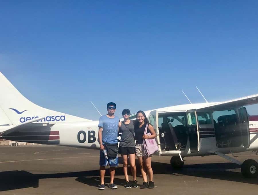 Nazca: Overflight of the Nazca Lines - From central Nazca to María Reiche Aerodrome