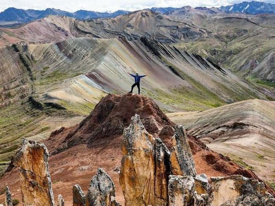 Palcoyo colored mountain hike + stone forests - Why Palcoyo Makes Sense Instead of Vinicunca
