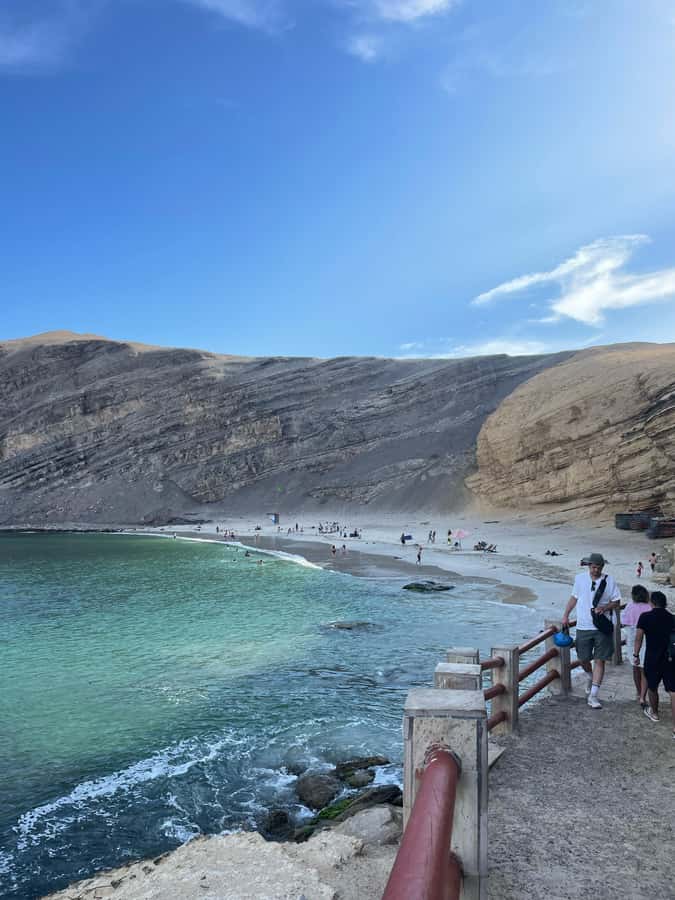 PARACAS: BALLESTAS ISLANDS AND NATIONAL RESERVE - La Mina Beach and turquoise water