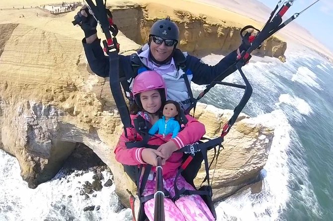 Paragliding Flight at Paracas National Reservation - Paracas National Reservation from the air