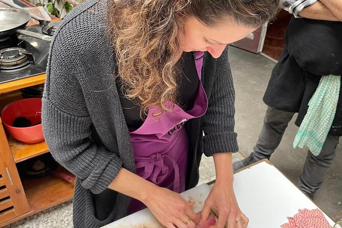 Private Cooking + Market with Maido's Former Creative Chef (+trasportation) - Sitting down to eat what you prepared