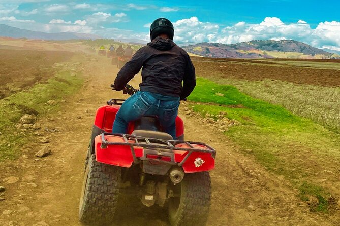 Quad bikes in Moray and Salineras and Picnic with llamas - Riding the Honda TRX 250 toward Moray