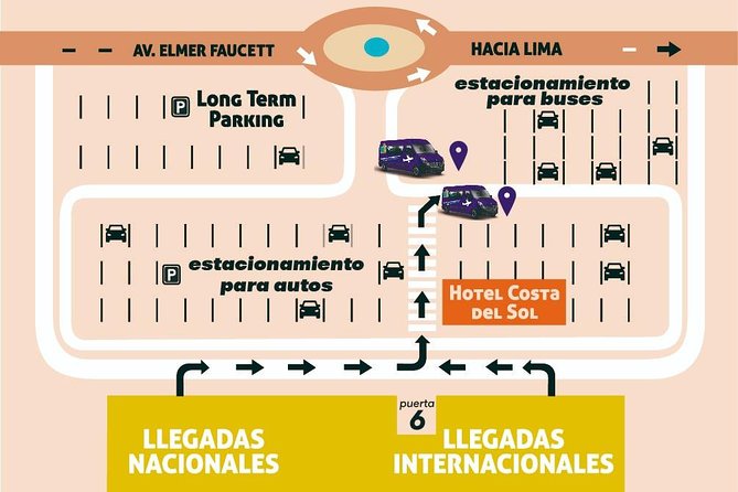 QuickLlama: Door-to-door transfer from Lima Airport to Miraflores - From Jorge Chávez Airport to Miraflores