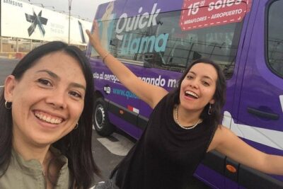 QuickLlama: Door-to-door transfer from Miraflores to Lima Airport