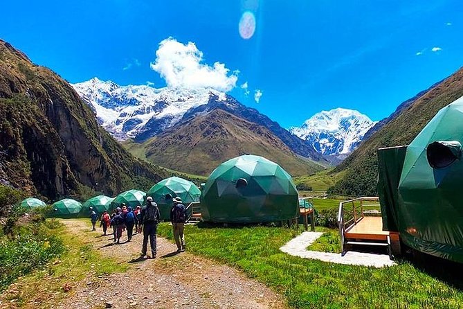 Salkantay Trek 4 Days to Machu Picchu by Glamping Sky Lodge Dome - Day 4: The first view of Machu Picchu
