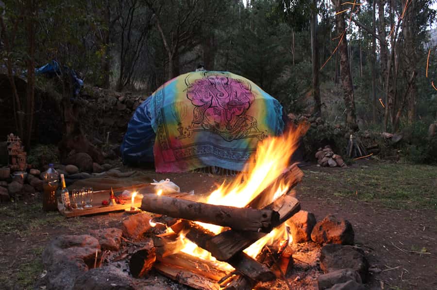 San Pedro Wachuma Ceremony in Cusco - Espiritual Tour - The ceremony by fire and forest