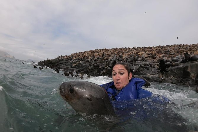 Swimming with Sea Lions in Lima - Reaching Palomino Island at midday