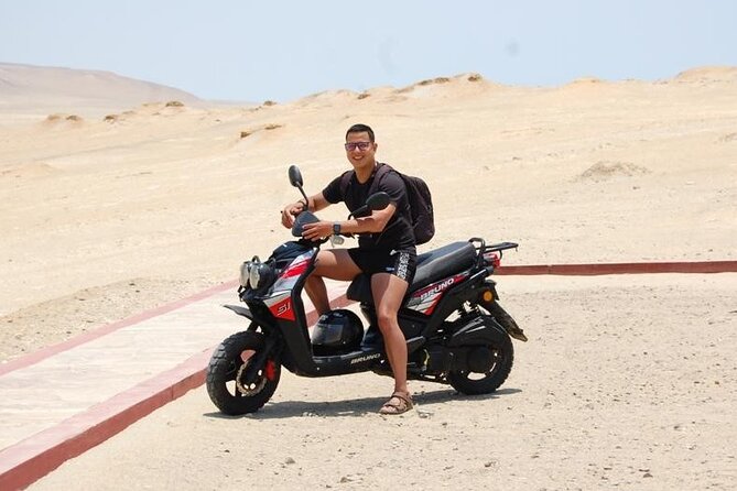Visit the Paracas National Reserve on a SCOOTER - Following the marked route through the reserve