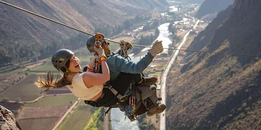 Zipline over the Sacred Valley Trip - From Regocijo Square to Raqchi in 40 minutes